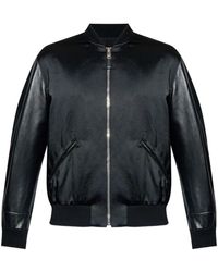Givenchy - Jassen ,Zwart ,Leer Bomberjack Van Leer En Satijn - Lyst