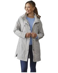 Junge - Jassen ,Wit ,Comfort Fit Offwhite Jas Met Capuchon - Lyst