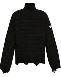 MM6 by Maison Martin Margiela - Destruyó suéter acanalado - Lyst