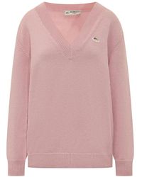 Fiorucci - Truien & Vesten ,Roze ,Wol Angels Patch Sweater - Lyst