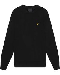 Lyle & Scott - Cotton merino crew neck jumper - Lyst