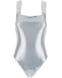 Versace - Greca Border Badeanzug - Lyst