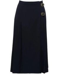 Barbour - Rokken ,Blauw ,Polyester Delilah Midi Rok - Lyst