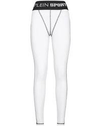 Philipp Plein - Fitness ,Wit ,Polyester Jogging Leggings - Lyst