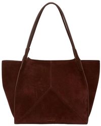 Victoria Beckham - Victoria Small Suede Tote - Lyst