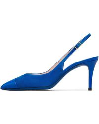 Loriblu - Schoenen ,Blauw ,Leer Slingbacks Van Suède En Lakleer - Lyst