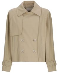 Peserico - Jassen ,Bruin ,Double Breast Trench - Lyst