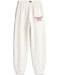 Tommy Hilfiger - Broeken ,Wit ,Katoen Tjw Varsity Sweatpant Ex - Lyst