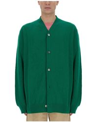 Comme des Garçons - Truien & Vesten ,Groen ,Wol Wollen Cardigan - Lyst