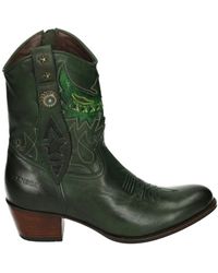 Sendra - Schoenen ,Groen ,Leer 18673 Western Boot - Lyst