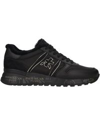 Premiata - Schoenen ,Zwart ,Leer Lander Sneaker - Lyst