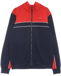 Fila - Hoodies & Sweatvesten ,Zwart ,Polyester Track Jacket Zwart/Rood Stijlvol Comfortabel - Lyst