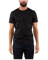 Dondup - Tops ,Zwart ,Katoen Casual T-Shirt - Lyst