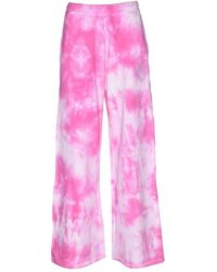 Replay - Broeken ,Veelkleurig ,Katoen Katoenen Jumpsuit Broek - Lyst
