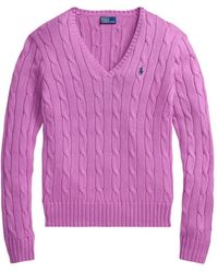Ralph Lauren - V-Neck Knitwear - Lyst
