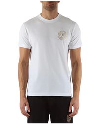 Versace - Slim fit baumwoll logo print t-shirt - Lyst