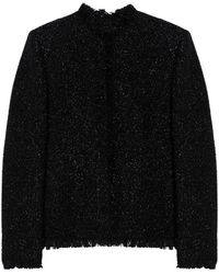 Givenchy - Tweed And Lurex Crewneck Jacket - Lyst