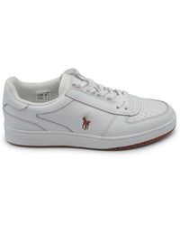 Ralph Lauren - Court Leder Low-Top Sneakers - Lyst