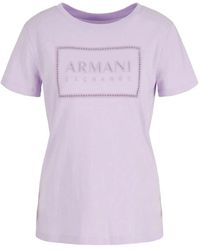 Armani Exchange - Lila standard fit t-shirt 3dyt59 yj3rz - Lyst