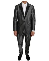 Dolce & Gabbana - Grey Patterned Martini Piece Suit - Lyst