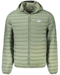 North Sails - Jassen ,Groen ,Polyester Vermont Gewatteerde Jas - Lyst