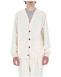 Herno - Truien & Vesten ,Wit ,Polyester Cardigan Jacket - Lyst