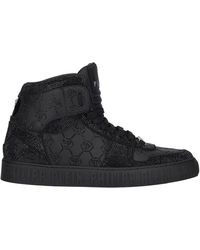 Philipp Plein - Carson Monogram Strass High Top Sneakers - Lyst