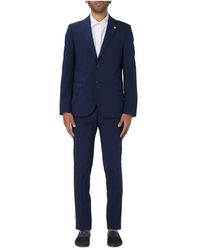 Manuel Ritz - Kostuums ,Blauw ,Polyester Kleedjes - Lyst