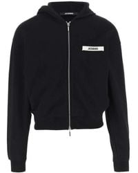 Jacquemus - Le Hoodie Zip Gros Grain - Lyst