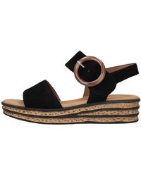 Gabor - Schwarze Sandale 550.2 - Lyst