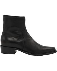 Pomme D'or - Schwarzer lederknöchelstiefel 3283 - Lyst
