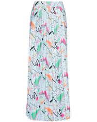 Balmain - Geplooide Rok Met Print - Lyst