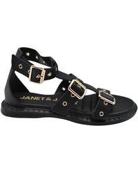Janet & Janet - Flat Sandals - Lyst