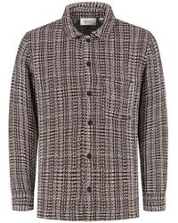 Pure Path - Jassen ,Bruin ,Gestructureerd Overshirt Voor Een Reguliere Pasvorm - Lyst