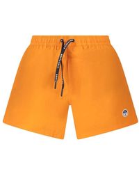 North Sails - Oranje Katoenen Zwembroek Met Ocean Details - Lyst