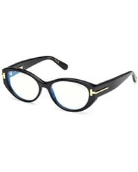 Tom Ford - Icon Block Oval Opticals - Lyst
