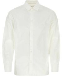 Jil Sander - Zeitloses weißes Popelinehemd - Lyst