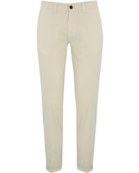 Re-hash - Broeken ,Wit ,Katoen Witte Katoenen Slim Fit Broek - Lyst