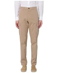 Eleventy - Braune Cargo Hose Mit Taschen - Lyst
