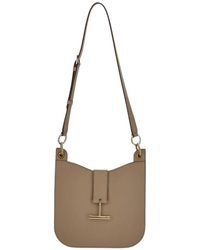 Tom Ford - Seiden taupe t-charm schultertasche - Lyst