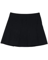 A.P.C. - Pleated Mini Skirt - Lyst