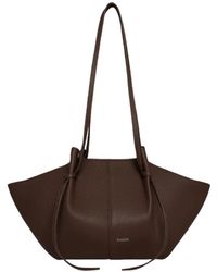 Yuzefi - Tassen ,Bruin ,Leer Pebble Grain Leather Tote Espresso - Lyst