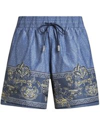 Etro - Badehose Mit Blumendruck, Herren, Größe - Lyst