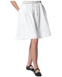 DUNST - Rokken ,Wit ,Leer Laced Midi Full Skirt - Lyst