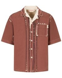 Marni - T-Shirt Met Korte Mouwen - Lyst