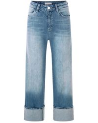 Rich & Royal - Roll-Up Denim Culottes - Lyst