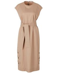 Peserico Belted Dress - Naturel