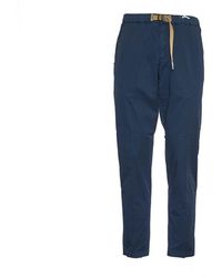 White Sand - Blaue Hose Mit Verstellbarem Bund - Lyst