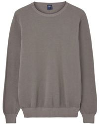 Fedeli - Beiger Gewaschener Jersey Pullover - Lyst