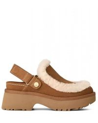 UGG - Schoenen ,Bruin ,Leer Esmee Clog - Lyst